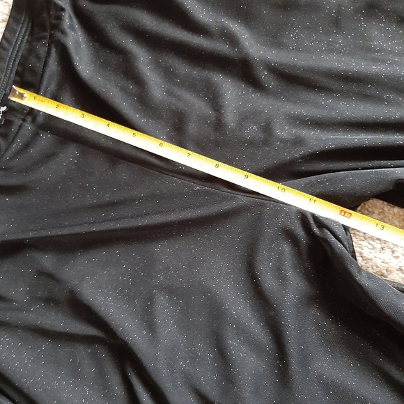 ONYX NITE - Black Flowy Sparkly Palazzo - Size: L - Picture 12 of 16